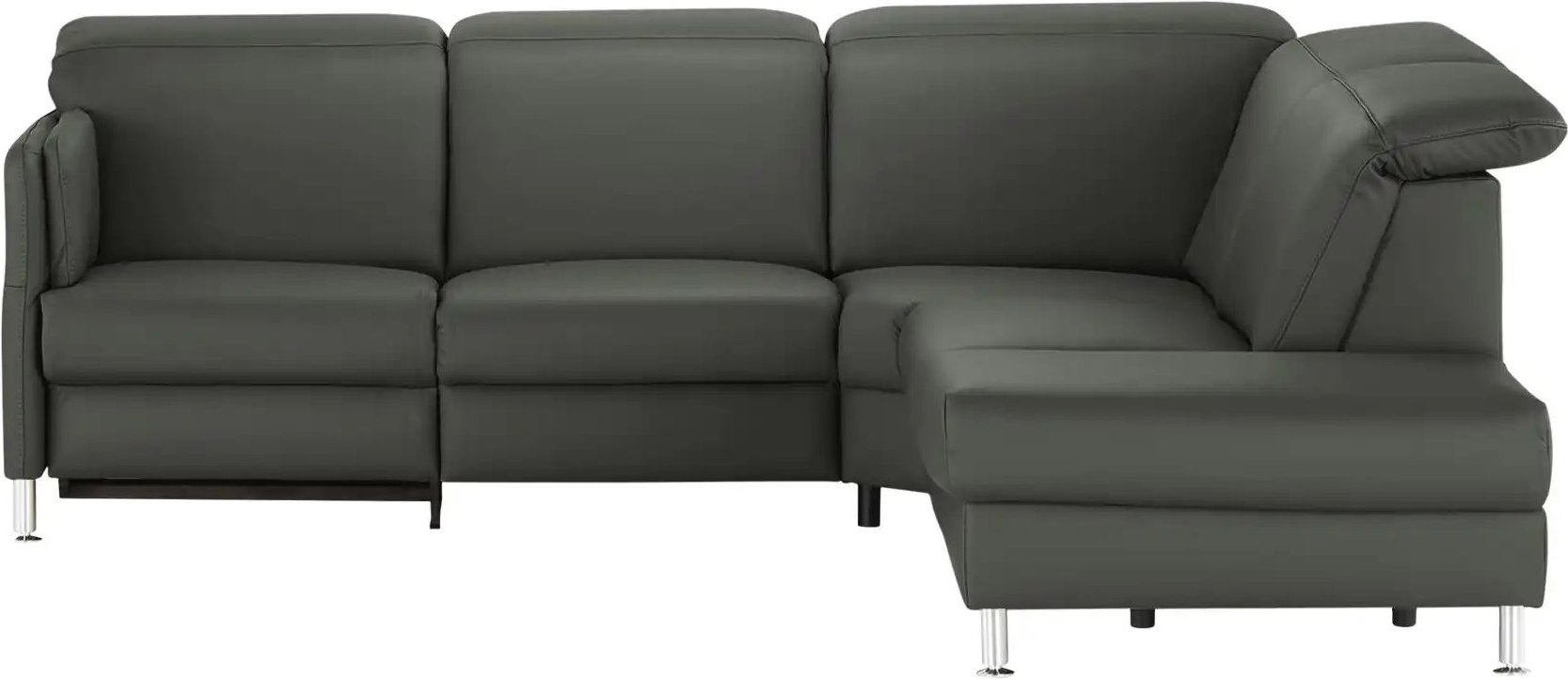 meinSofa Leder-Ecksofa Leon ¦ grau ¦ Maße (cm): B: 259 H: 83 T: 236.0 Polstermöbel > Sofas > 3-Sitzer - Höffner