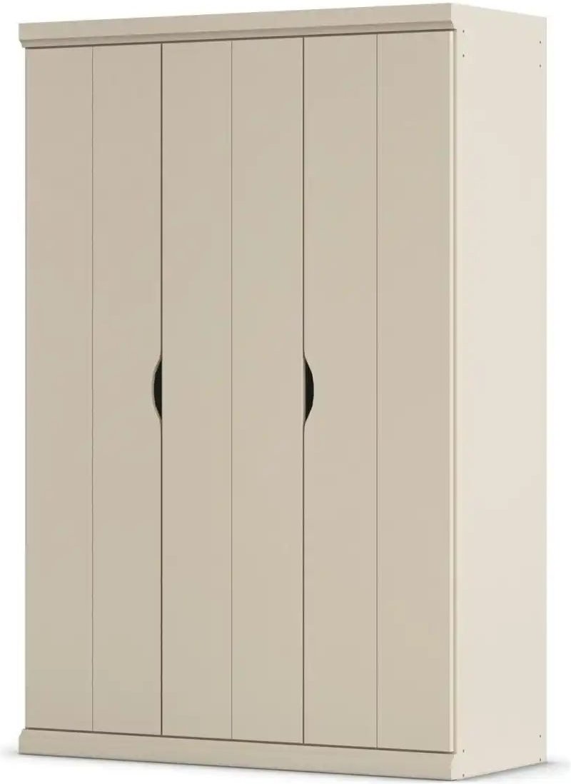 Kleiderschrank Frieda ¦ creme ¦ Maße (cm): B: 136 H: 203 Schränke > Kleiderschränke > Drehtürenschränke - Höffner