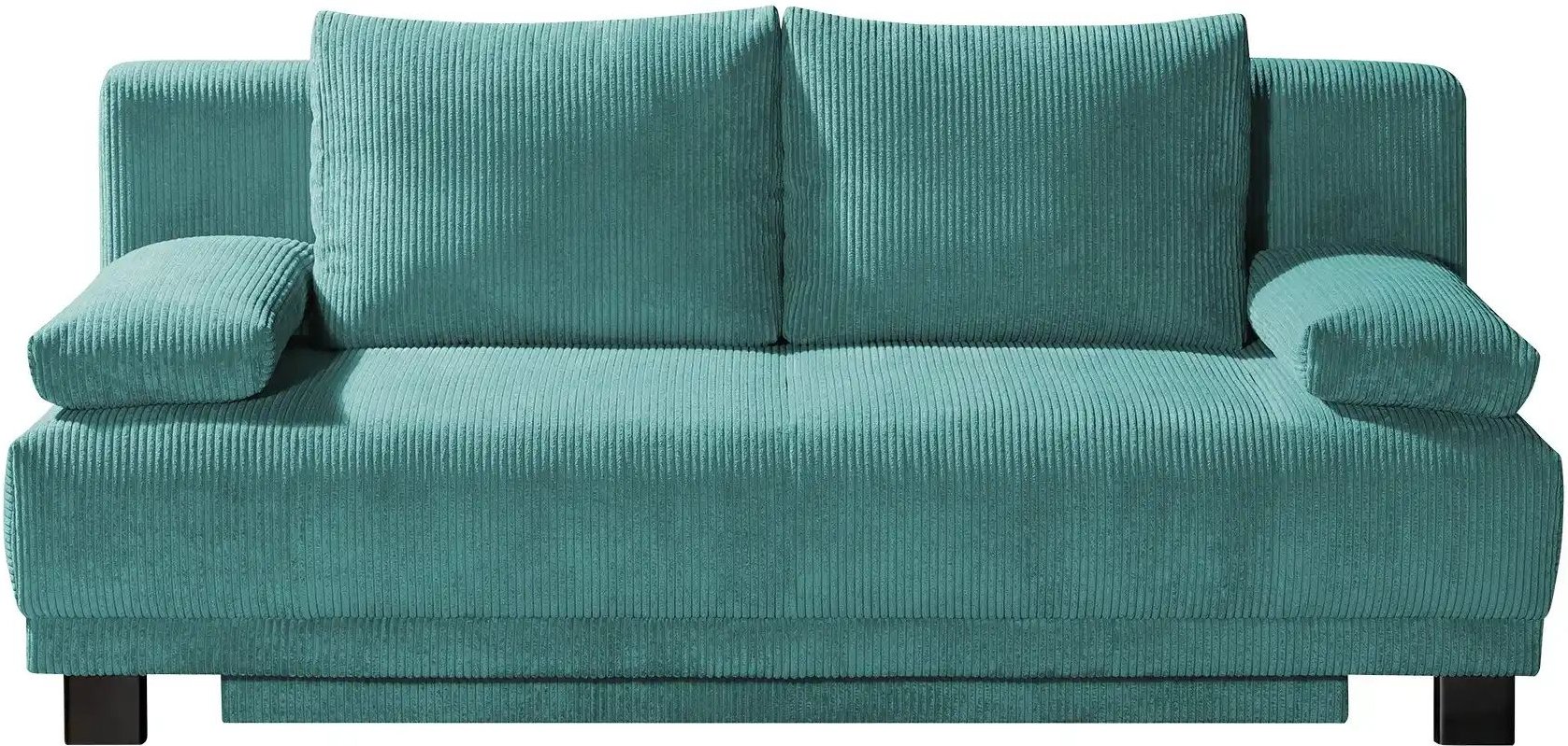 Schlafsofa aus Cord Luna ¦ blau ¦ Maße (cm): B: 200 H: 89 T: 96.0 Polstermöbel > Sofas > 2-Sitzer - Höffner