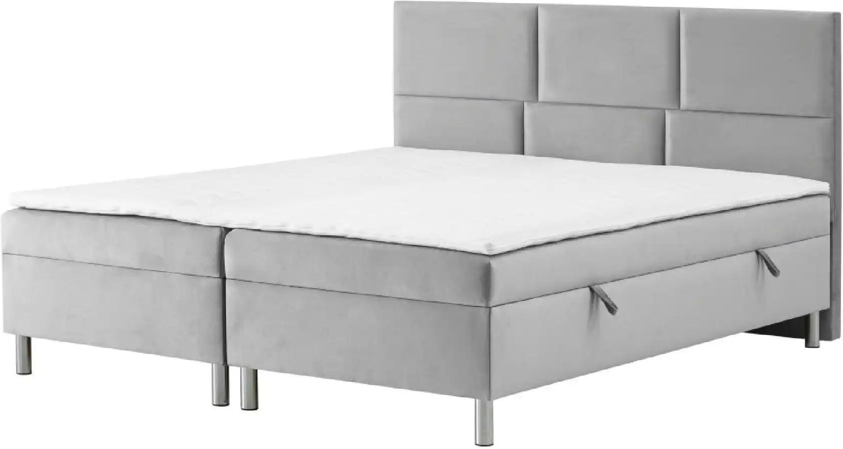 Boxbett mit Bettkasten Adria ¦ grau ¦ Maße (cm): B: 180 H: 110 Betten > Komfortbetten - Höffner