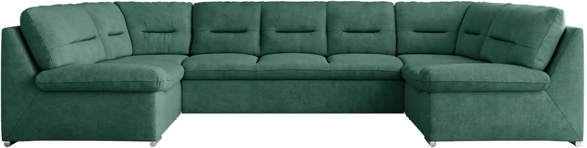 Wohnlandschaft mit Schlaffunktion Comodo ¦ grün ¦ Maße (cm): B: 340 H: 93 Polstermöbel > Sofas > Schlafsofas - Höffner