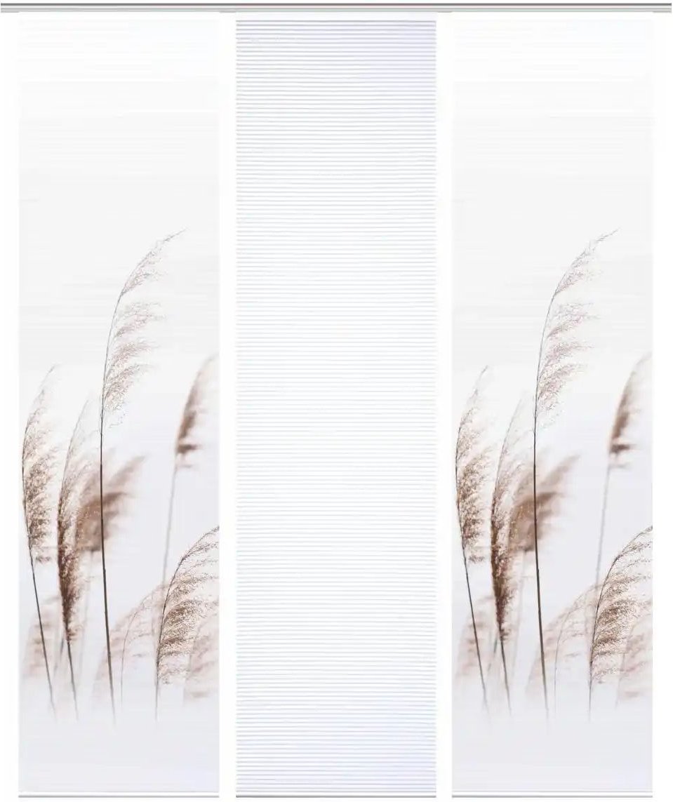 HOME in green Schiebevorhang ¦ creme ¦ Synthetik ¦ Maße (cm): B: 60 H: 245 Gardinen & Rollos > Gardinen & Vorhänge > S...