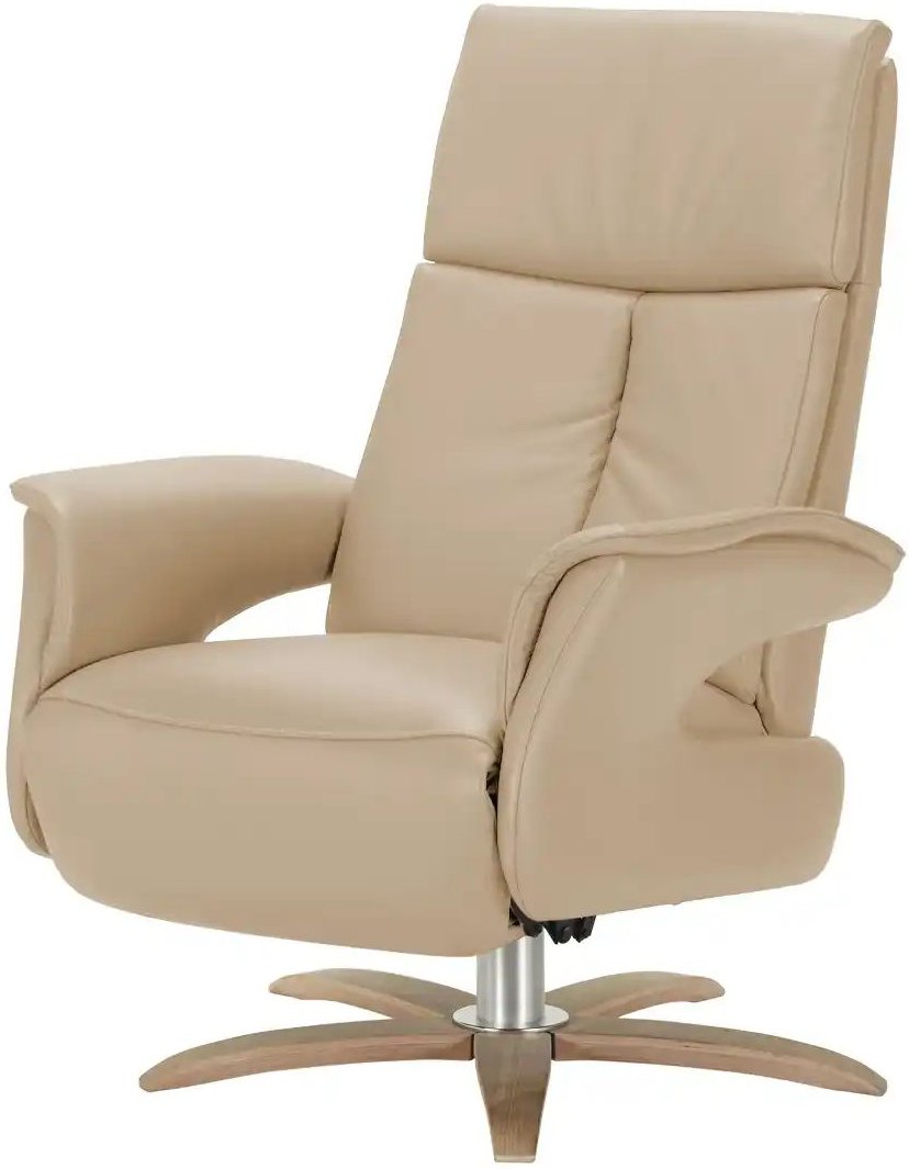 Nils Olsen Relaxsessel aus Leder Lia ¦ beige ¦ Maße (cm): B: 78 H: 108 T: 86.0 Polstermöbel > Sessel > Relaxsessel - Hö...