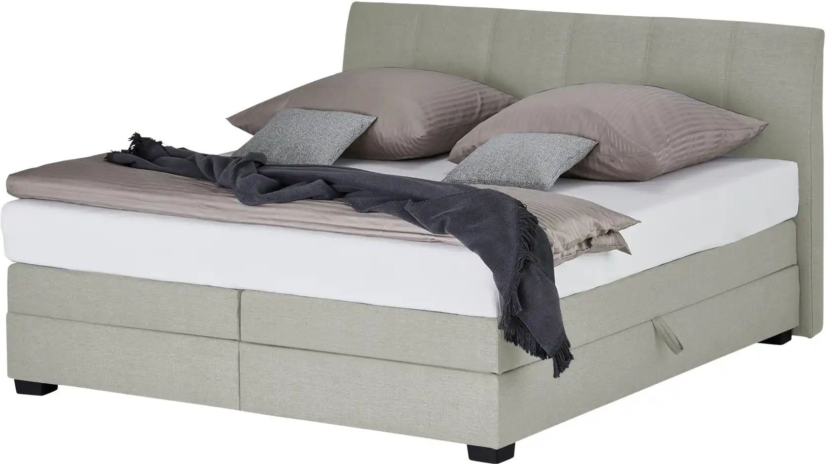 vanDoorn Boxspringbett Chiara ¦ grau ¦ Maße (cm): B: 192 H: 107 Betten > Boxspringbetten - Höffner