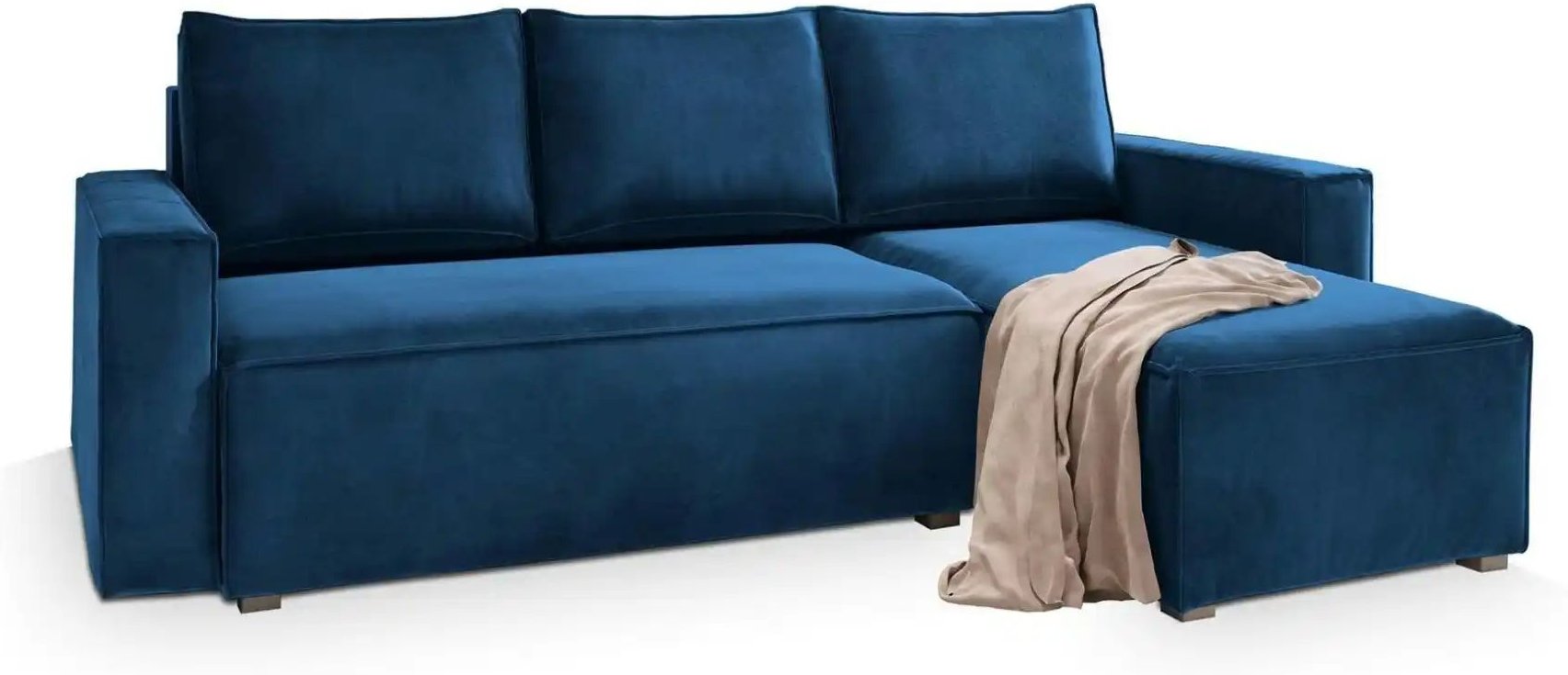 MASSENO Ecksofa mit Schlaffunktion Siles ¦ blau ¦ Maße (cm): B: 230 H: 85 Polstermöbel > Sofas > 3-Sitzer - Höffner
