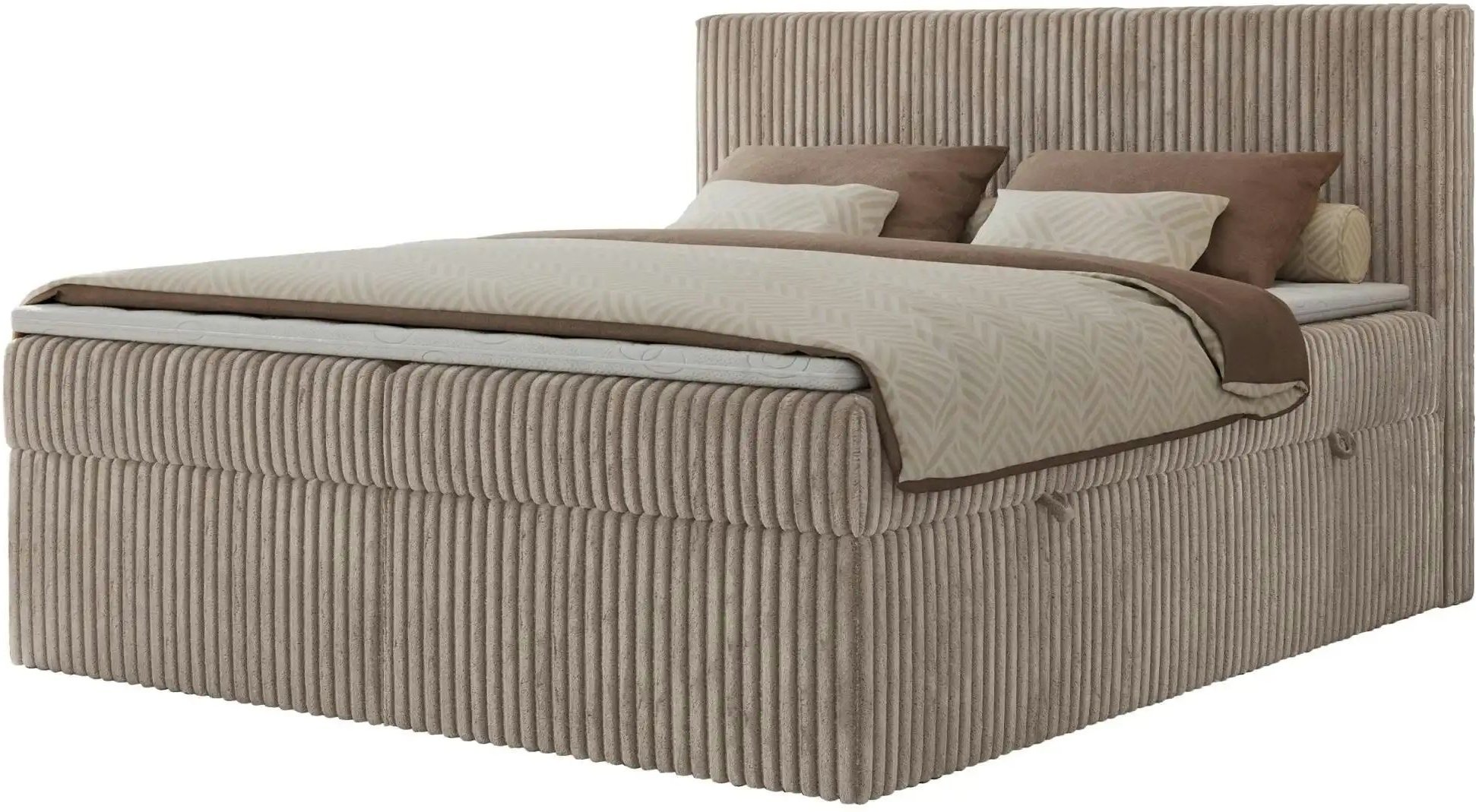 Thumbnail - Boxbett mit Bettkasten Tiliano ¦ braun ¦ Maße (cm): B: 164 H: 119 Betten > Polsterbetten - Höffner