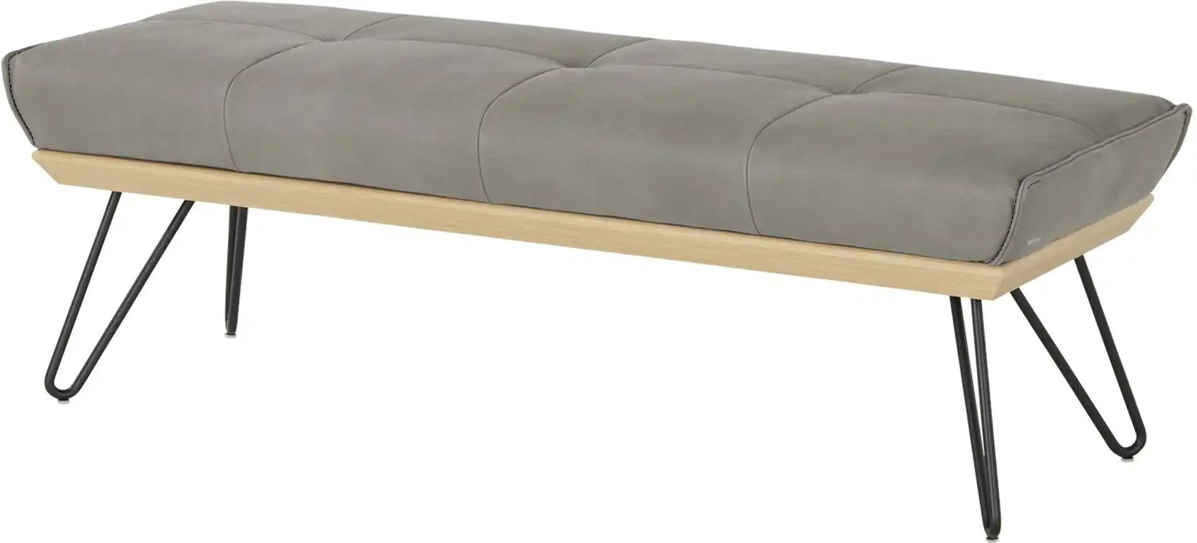 KOINOR Hockerbank Leder Dining System 4 ¦ grau ¦ Maße (cm): B: 150 H: 49 T: 54.0 Bänke > Einzelbänke - Höffner