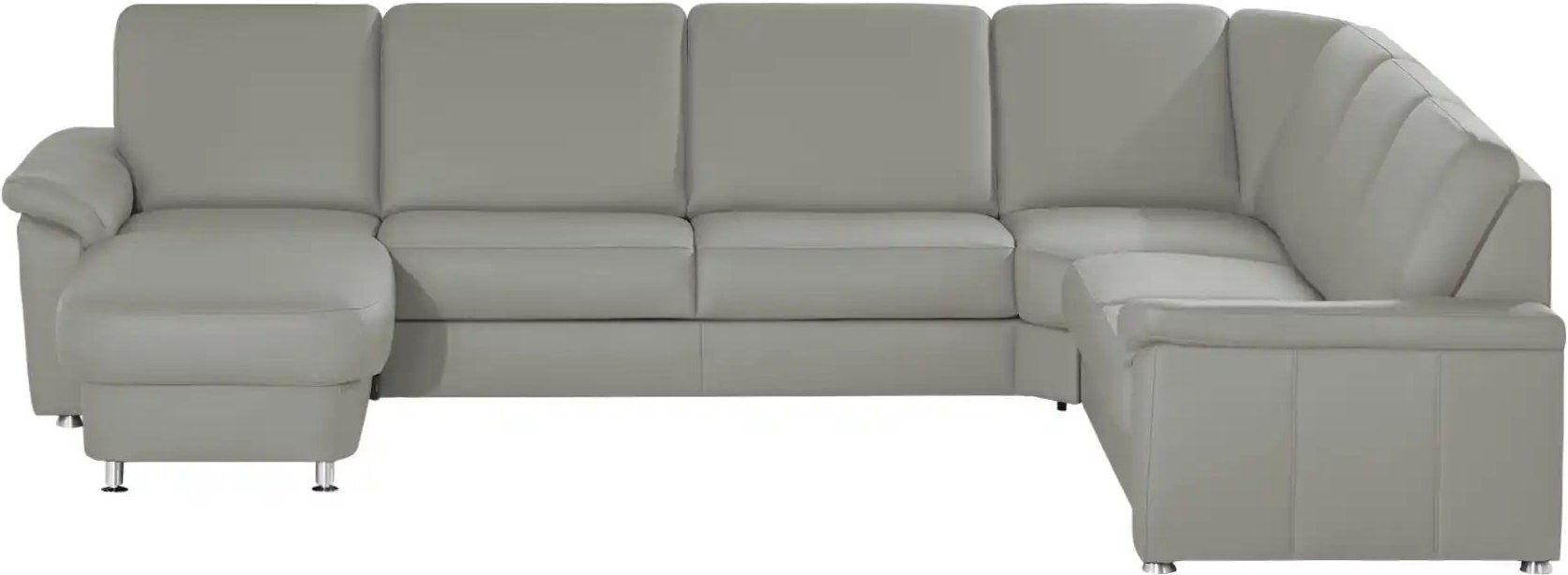 Thumbnail - meinSofa Wohnlandschaft Leder Carolin ¦ grau ¦ Maße (cm): B: 330 H: 91 T: 240.0 Polstermöbel > Sofas > Wohnlandschaften ...