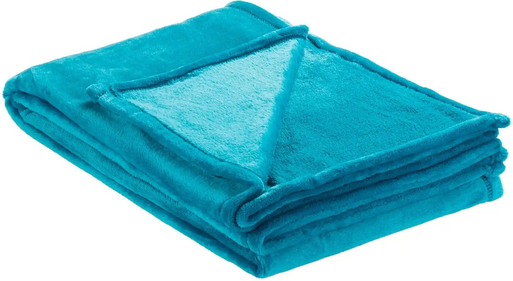 Thumbnail - como Soft Flauschdecke Mirabelle ¦ blau ¦ Synthetik ¦ Maße (cm): B: 150 Dekokissen & Decken > Kuscheldecken & Wohndecke...