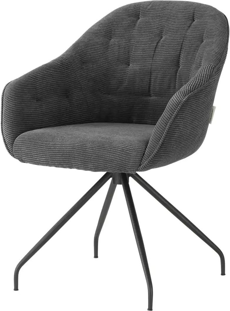 Jette Home Polsterstuhl Abby ¦ grau ¦ Maße (cm): B: 62 H: 85 T: 69.0 Stühle > Esszimmerstühle > Esszimmerstühle mit Arm...