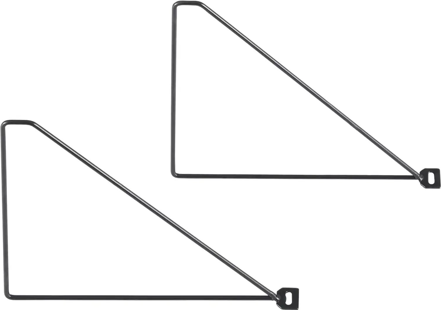 Bodenträger 2er-Set Scaffale ¦ schwarz ¦ Maße (cm): H: 24 T: 26.5 Sonstiges Zubehör - Höffner