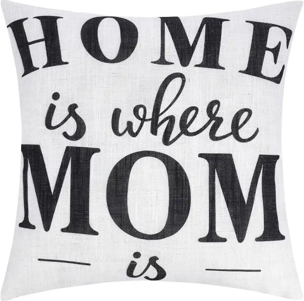 LAVIDA Kissen Home is where Mom is ¦ weiß ¦ Maße (cm): B: 45 Dekokissen & Decken > Kissen > Dekokissen - Höffner