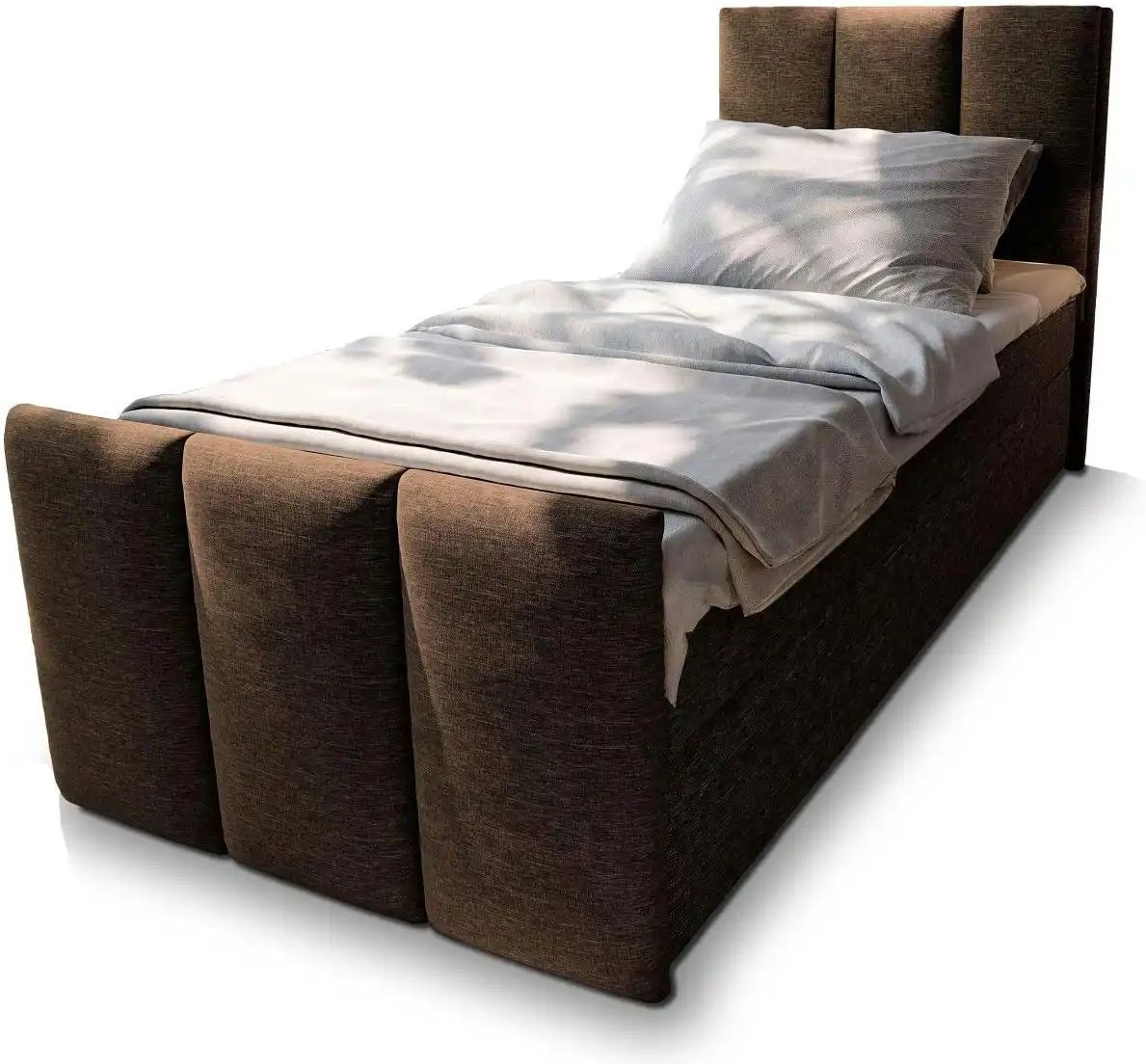 MASSENO Boxbett mit Bettkasten Lago ¦ braun ¦ Maße (cm): B: 80 H: 98 Betten > Polsterbetten - Höffner