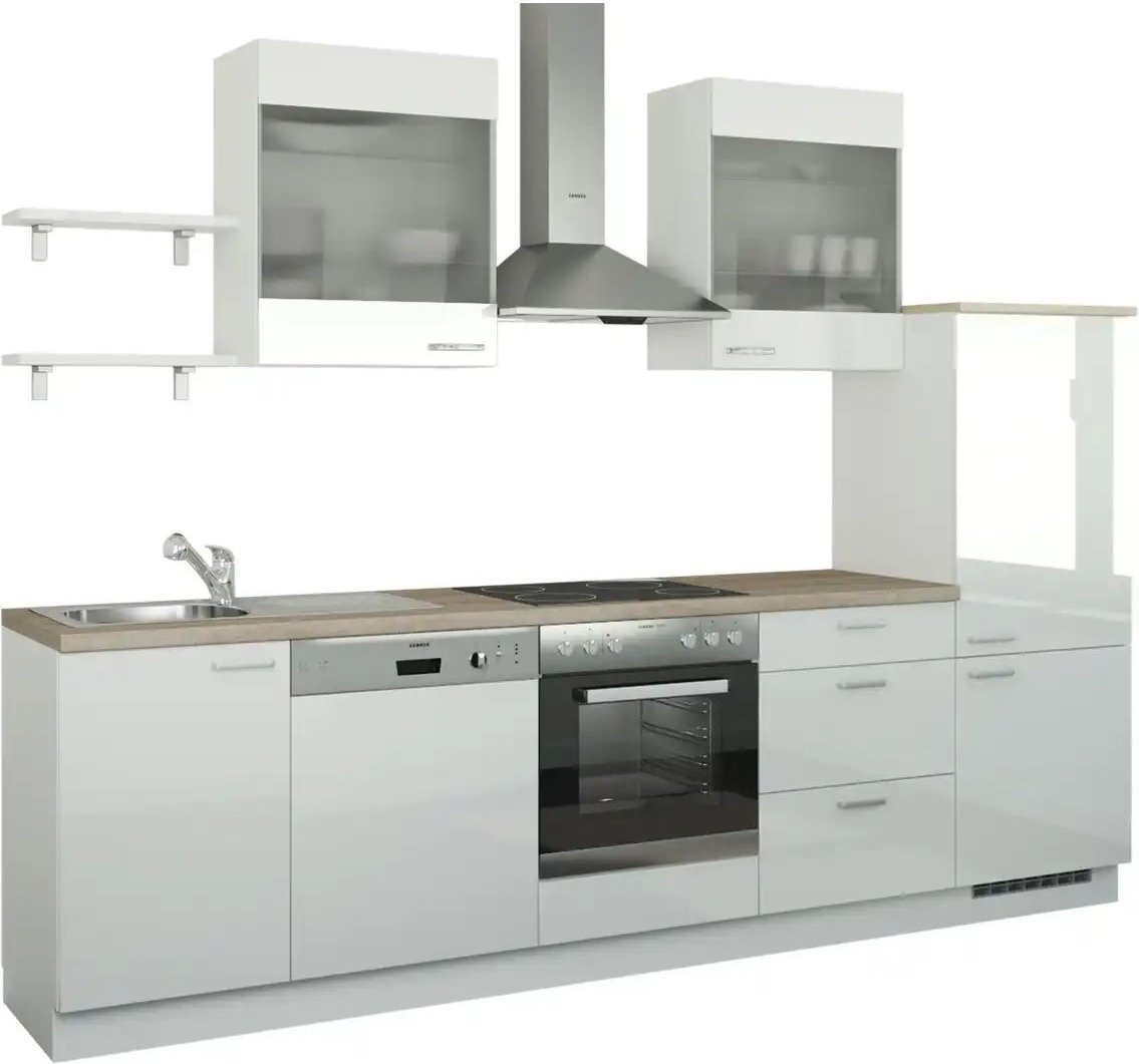 Küchenzeile ohne Elektrogeräte Hamburg ¦ weiß ¦ Maße (cm): B: 290 Küchen-online > Küchenblöcke ohne E-Geräte - Höffner