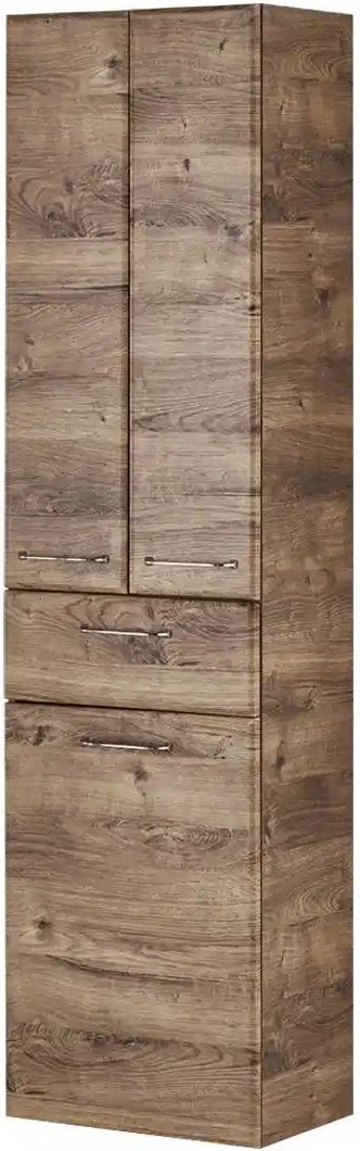 smart Hochschrank Onda ¦ holzfarben ¦ Maße (cm): B: 50 H: 185,5 T: 33.0 Schränke > Badschränke > Bad-Hochschränke - Höf...