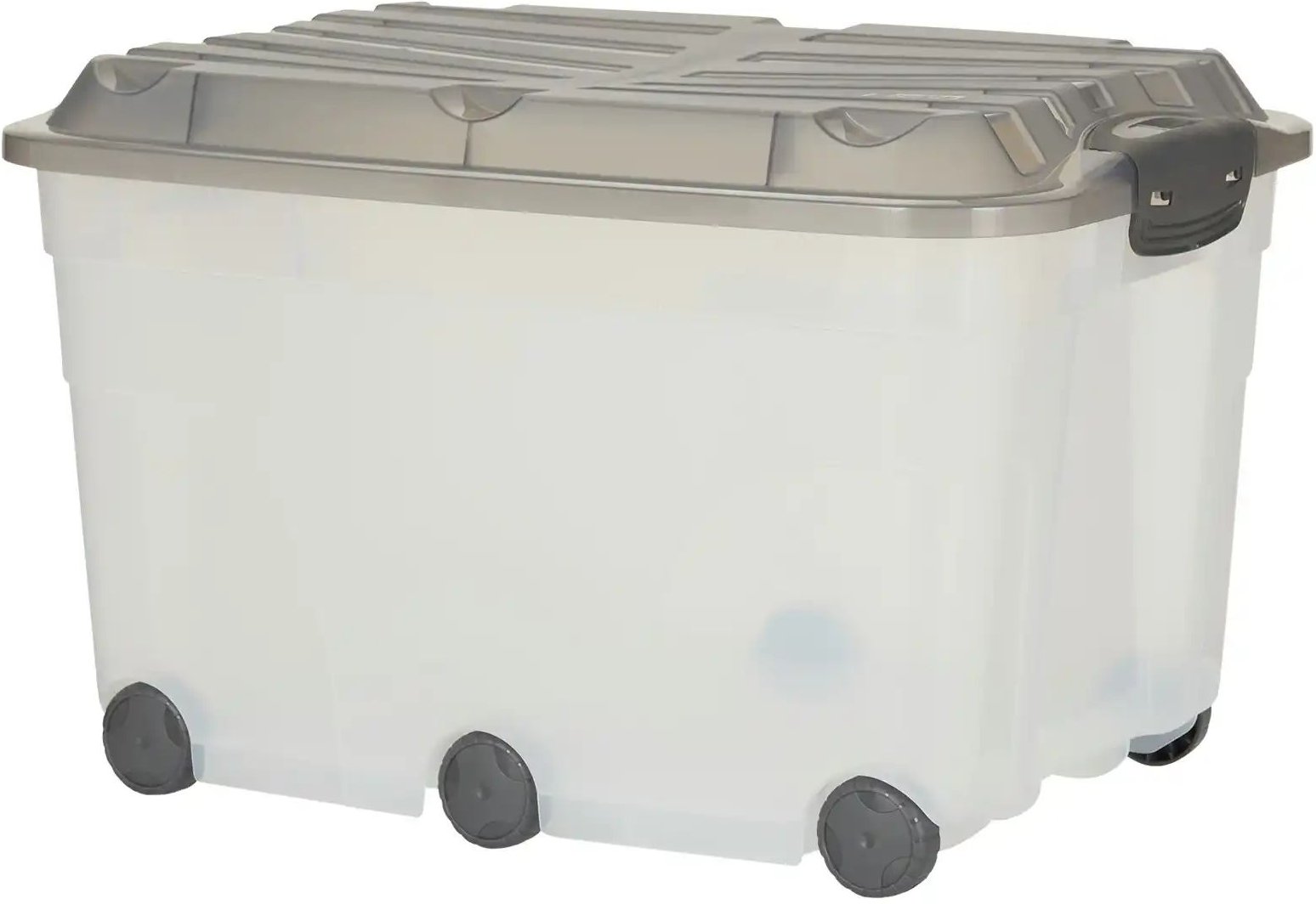 Rotho Rollbox mit Deckel Aufbewahrungsbox ¦ grau ¦ Kunststoff ¦ Maße (cm): B: 40 H: 37 Aufbewahrung > Aufbewahrungsboxe...