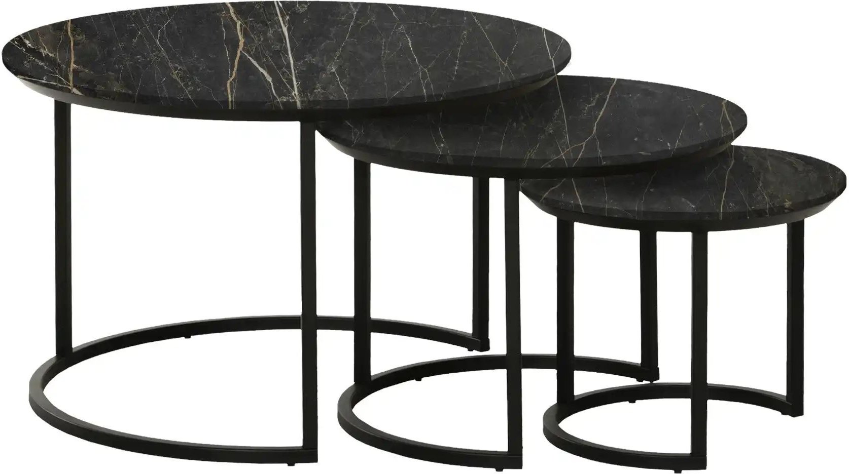 uno Couchtisch 3er-Set Dover ¦ grau Tische > Couchtische > Couchtische rund - Höffner