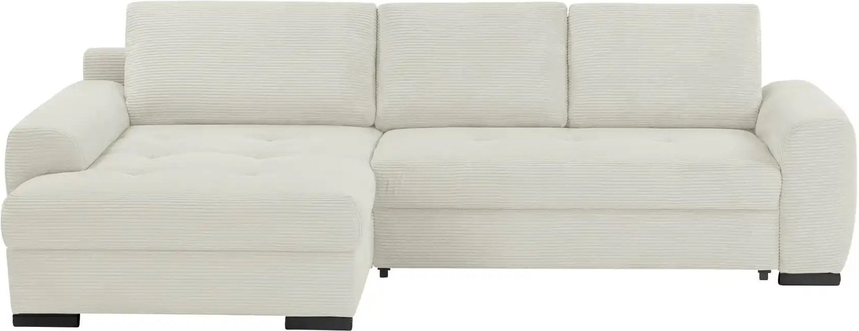 bobb Ecksofa in kuscheligem Cordstoff Soumia ¦ grau ¦ Maße (cm): B: 283 H: 91 T: 181.0 Polstermöbel > Sofas > Ecksofas -...