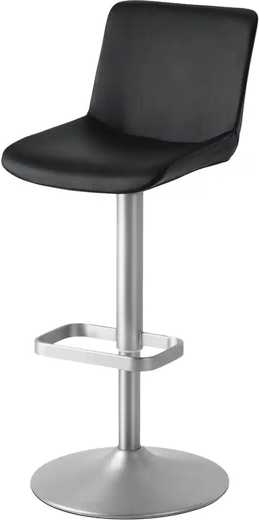 Barhocker Leder MyTina ¦ schwarz ¦ Maße (cm): B: 44 T: 38.0 Polstermöbel > Hocker > Barhocker - Höffner