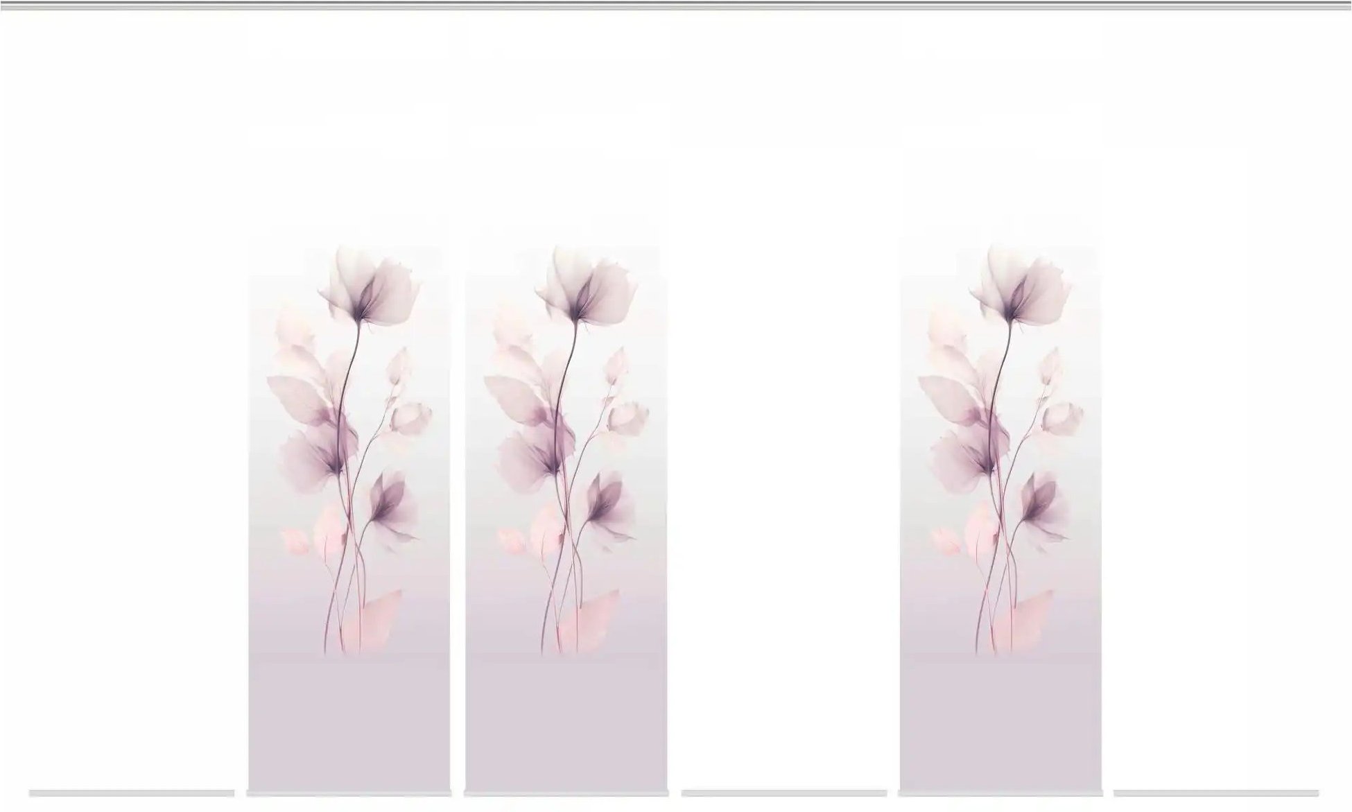 Thumbnail - HOME Wohnideen Schiebevorhang ¦ lila/violett ¦ Synthetik ¦ Maße (cm): B: 60 H: 245 Gardinen & Rollos > Gardinen & Vorh...