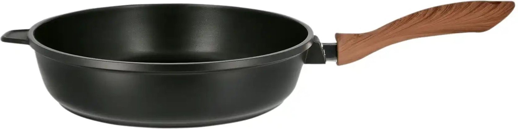 KHG Bratpfanne ¦ schwarz ¦ Aluminium ¦ Maße (cm): H: 7 Ø: 28 Töpfe & Pfannen & Zubehör > Pfannen > Schmorpfannen - Hö...