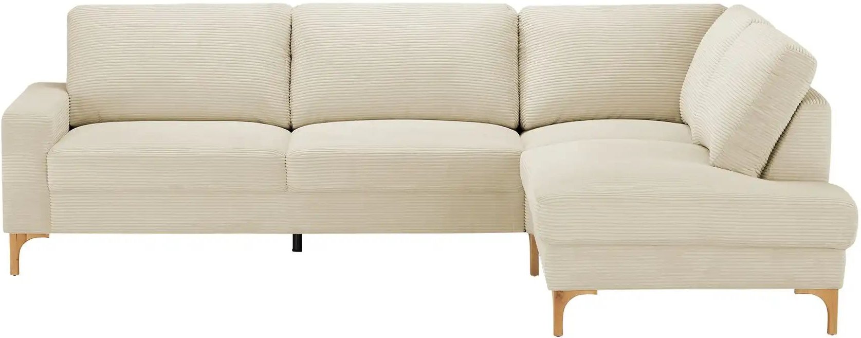 Gray & Jones Cord-Sofa Capa ¦ beige ¦ Maße (cm): B: 276 H: 86 T: 200.0 Polstermöbel > Sofas > Ecksofas - Höffner
