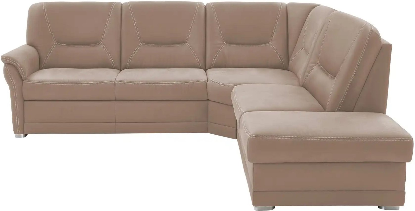 Thumbnail - meinSofa Ecksofa aus Mikrofaser Edda ¦ beige ¦ Maße (cm): B: 253 H: 96 T: 238.0 Polstermöbel > Sofas > Ecksofas - Höffne...