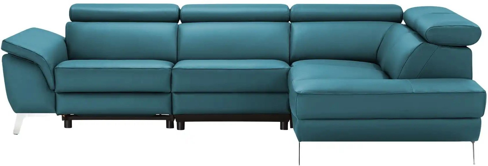 uno Ecksofa Leder Dallas ¦ türkis/petrol ¦ Maße (cm): B: 283 H: 74 T: 228.0 Polstermöbel > Sofas > Ecksofas - Höffner