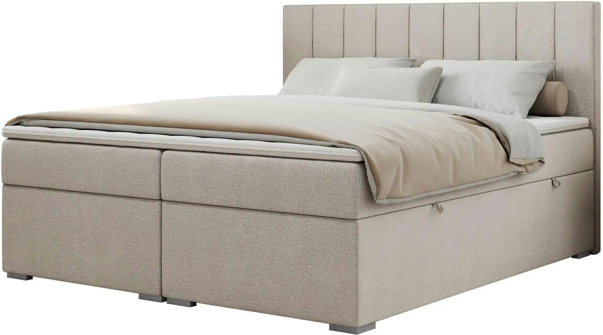 Boxbett mit Bettkasten Ally ¦ beige ¦ Maße (cm): B: 160 H: 118 Betten > Komfortbetten - Höffner