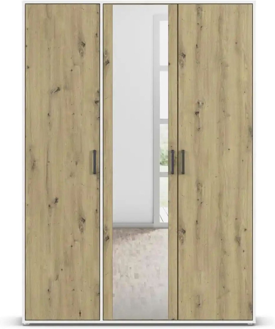 Drehtürenschrank Yarm ¦ weiß ¦ Maße (cm): B: 140 H: 194 Schränke > Kleiderschränke > Drehtürenschränke - Höffner