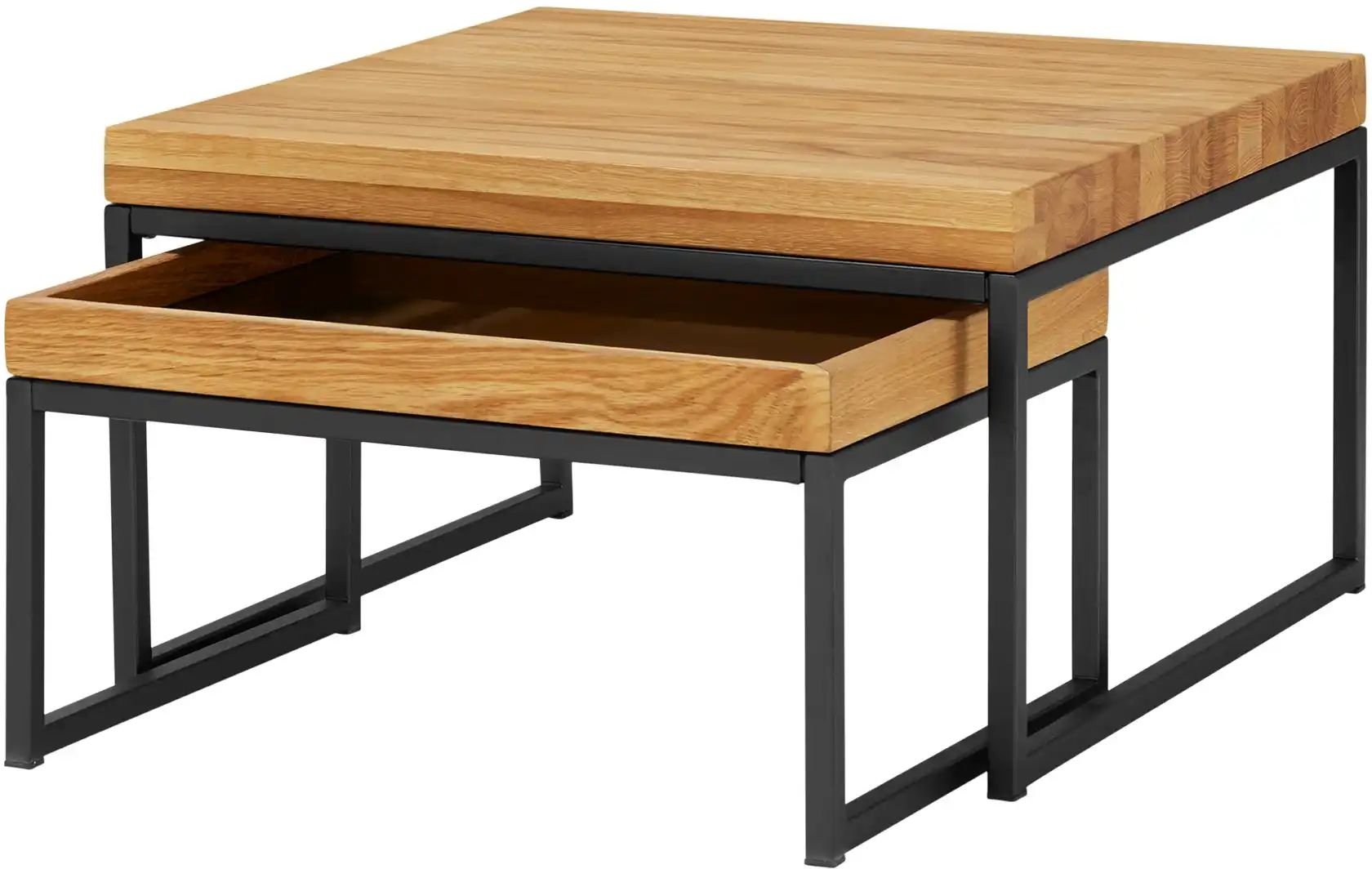 Thumbnail - Couchtisch 2er-Set Isko ¦ holzfarben Tische > Couchtische > Couchtisch Massivholz - Höffner