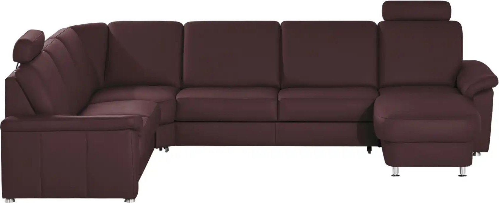 meinSofa Wohnlandschaft Leder Carolin ¦ lila/violett ¦ Maße (cm): B: 330 H: 91 T: 240.0 Polstermöbel > Sofas > Schlafsof...