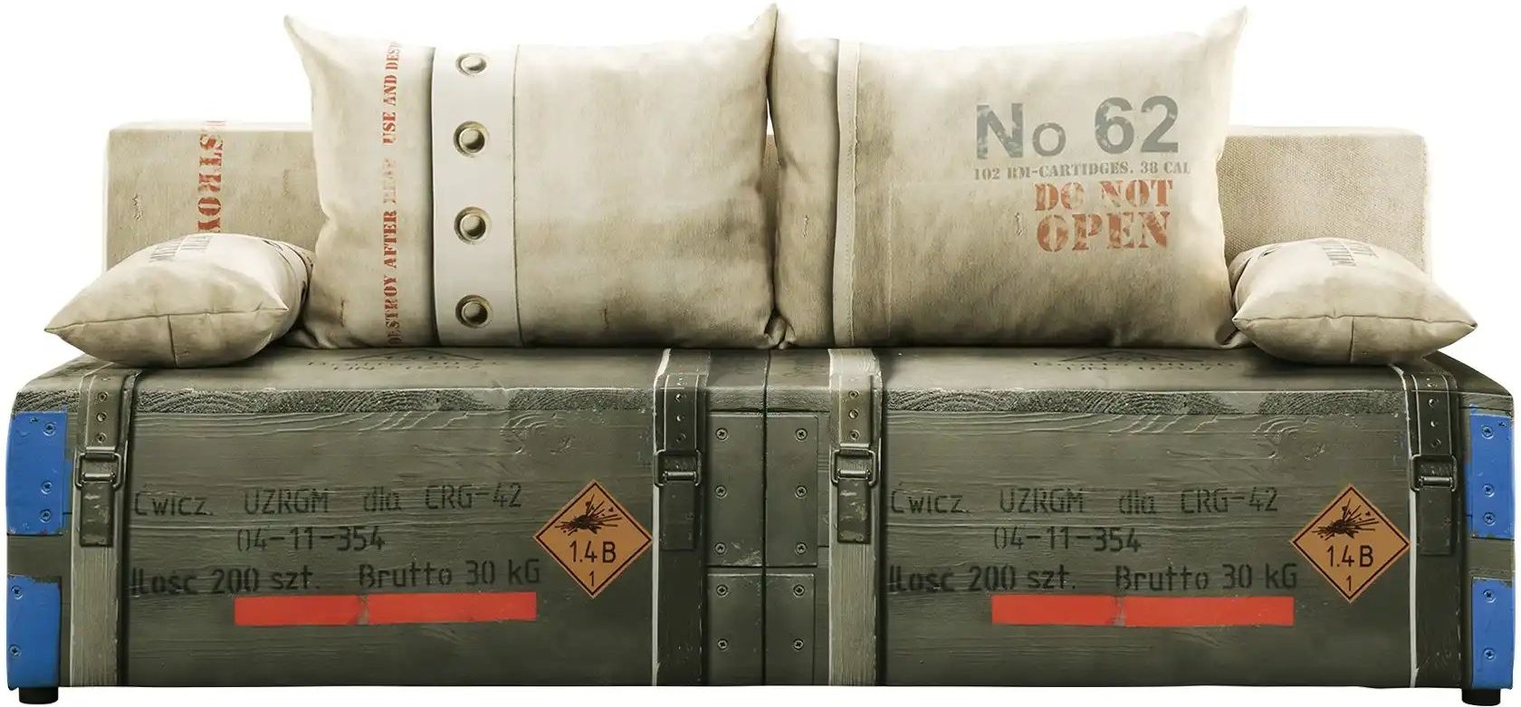 Schlafsofa Denny Premium ¦ grau ¦ Maße (cm): B: 91 H: 88 Polstermöbel > Sofas > 2-Sitzer - Höffner