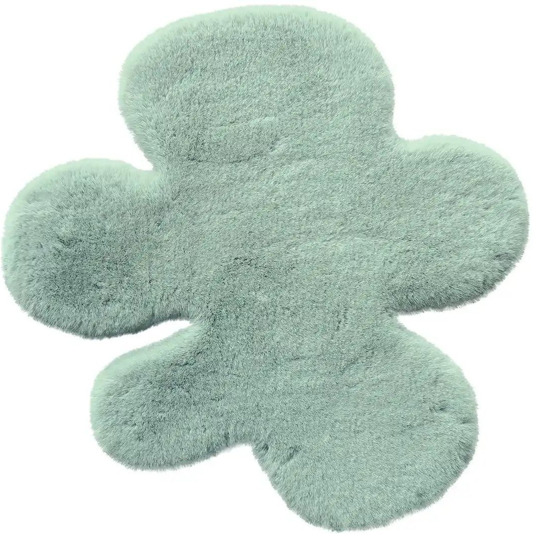 Thumbnail - KJUT Kunstfell Fantasieform Bunny Puzzle ¦ grün ¦ Synthetische Fasern ¦ Maße (cm): B: 70 Teppiche > Kinderteppiche - Höf...