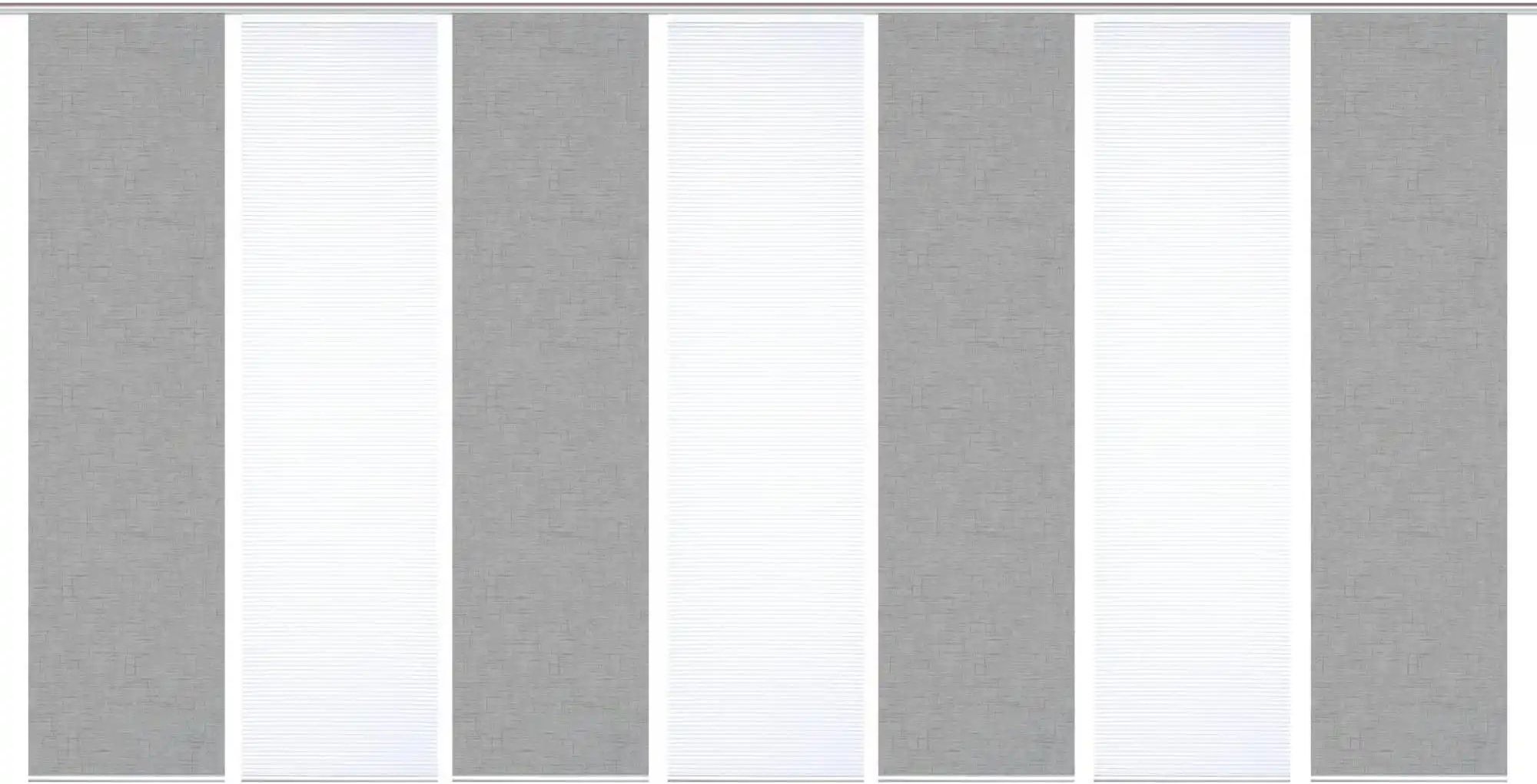 HOME in green Schiebevorhang ¦ grau ¦ Synthetik ¦ Maße (cm): B: 60 H: 245 Gardinen & Rollos > Gardinen & Vorhänge > Sc...