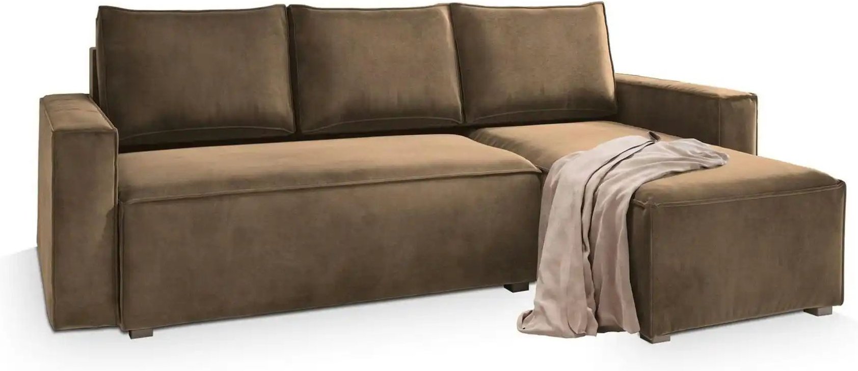 MASSENO Ecksofa mit Schlaffunktion Siles ¦ beige ¦ Maße (cm): B: 230 H: 85 Polstermöbel > Sofas > 3-Sitzer - Höffner