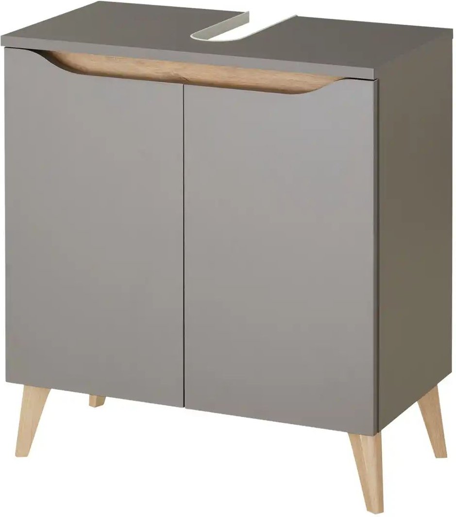 calmo2go Waschbeckenunterschrank Averner See ¦ grau ¦ Maße (cm): B: 60 H: 53 T: 33.0 Schränke > Badschränke > Waschbeck...
