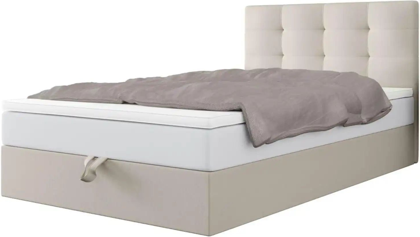 Boxbett mit Stauraum Matratze H3 und Topper Duo ¦ beige ¦ Maße (cm): B: 100 H: 102 Betten > Komfortbetten - Höffner