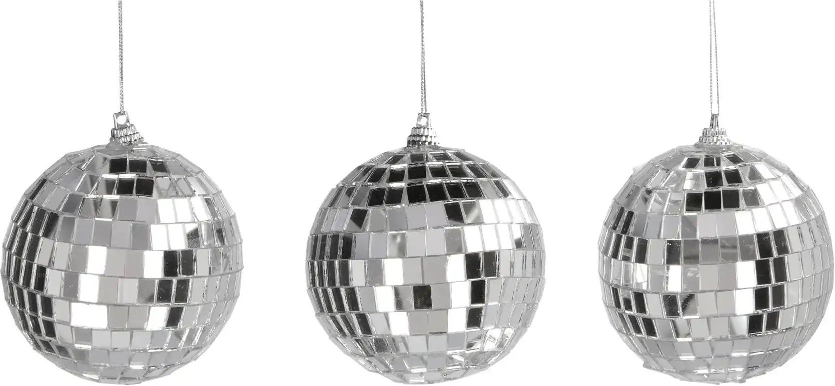 Anhänger Discokugeln   ¦ silber ¦ Kunststoff Ø: 8 Weihnachten - Höffner