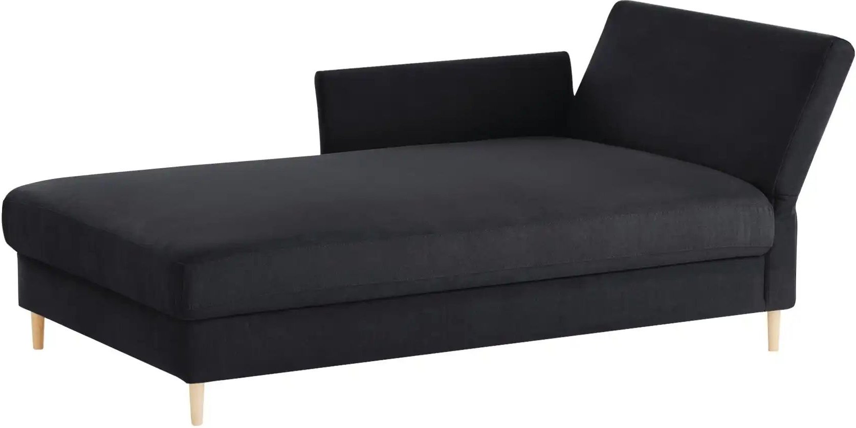 nehl Liege Easy 110 ¦ schwarz ¦ Maße (cm): B: 220 H: 80 T: 116.0 Polstermöbel > Liegen - Höffner