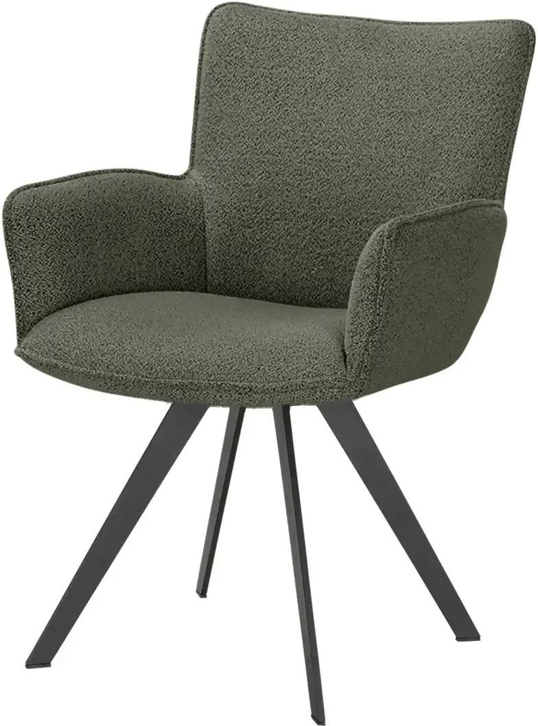Wohnwert Armlehnstuhl Stella ¦ grün ¦ Maße (cm): B: 61 H: 87 T: 62.0 Stühle > Esszimmerstühle > Esszimmerstühle mit Arm...