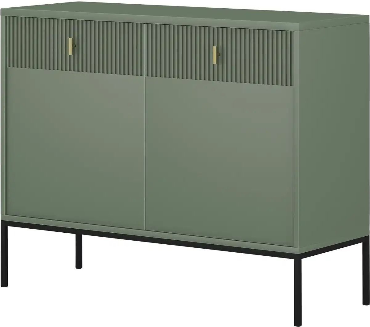 Kommode Maglione ¦ grün ¦ Maße (cm): B: 104,2 H: 82,6 T: 39.0 Kommoden & Sideboards > Kommoden - Höffner