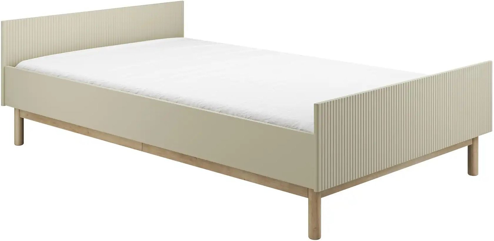 pinio Bett Miloo ¦ beige ¦ Maße (cm): B: 126 H: 62,7 Betten > Bettgestelle - Höffner