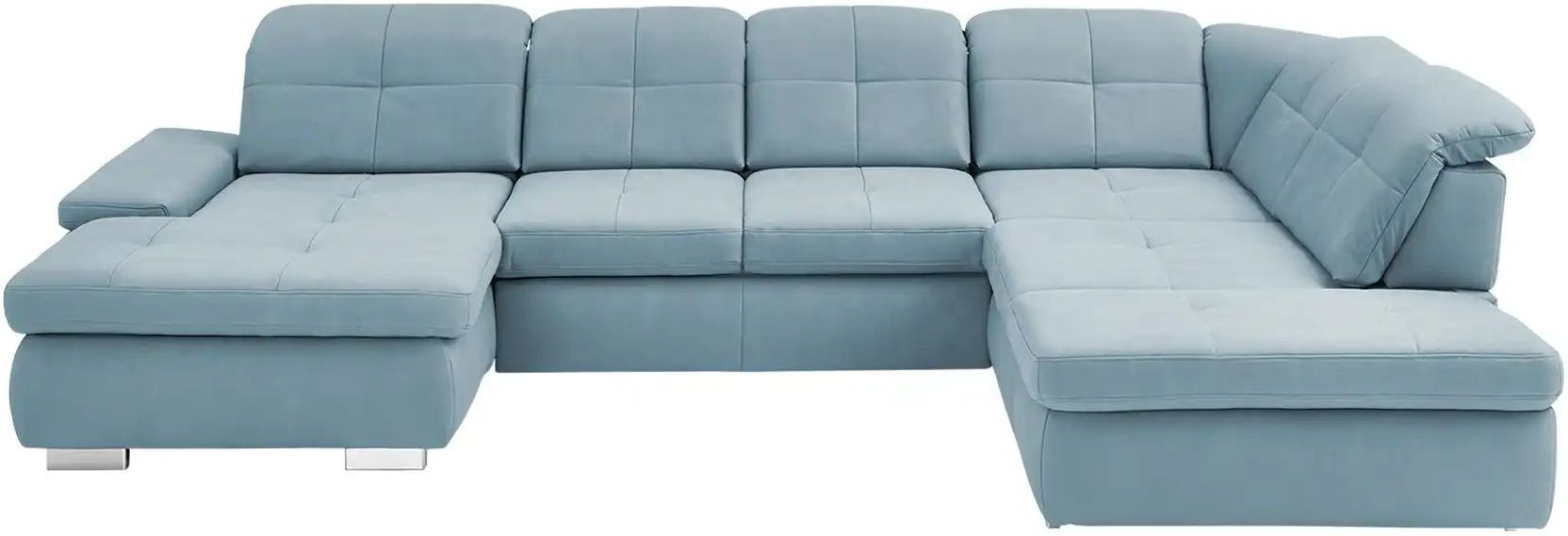 Lounge Collection Wohnlandschaft aus Mikrofaser Affair ¦ blau ¦ Maße (cm): B: 371 H: 100 T: 260.0 Polstermöbel > Sofas >...