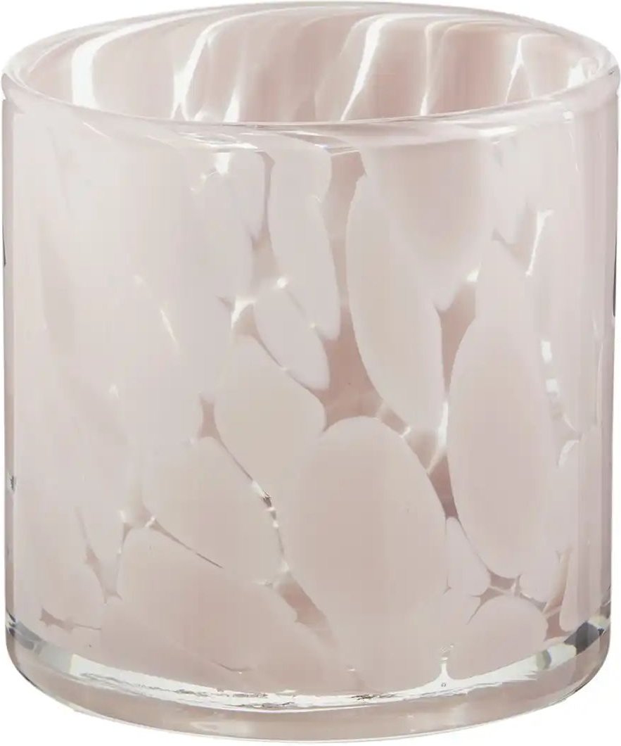 HOME STORY Teelichtglas   ¦ rosa/pink ¦ Glas ¦ Maße (cm): H: 10  Ø: 10 Accessoires > Kerzen & Kerzenständer > Teelichtha...