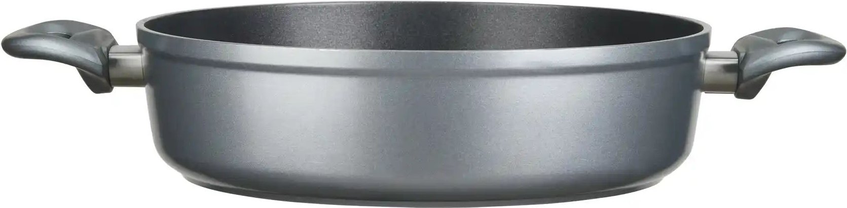 KHG Servierpfanne ¦ grau ¦ Aluminium ¦ Maße (cm): H: 7,5 Ø: 28 Töpfe & Pfannen & Zubehör > Pfannen > Keramikpfannen -...