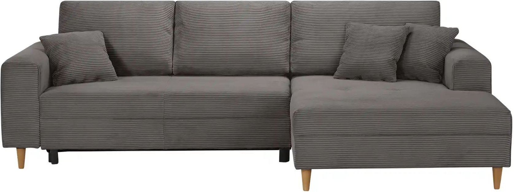 Ecksofa mit Schlaffunktion Benedita ¦ braun ¦ Maße (cm): B: 275 H: 91 T: 173.0 Polstermöbel > Sofas > 3-Sitzer - Höffne...