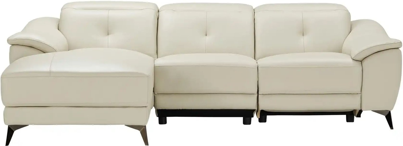 uno Ecksofa mit elektrischer Relaxfunktion Eva ¦ creme ¦ Maße (cm): B: 255 H: 78 T: 171.0 Polstermöbel > Sofas > 3-Sitze...