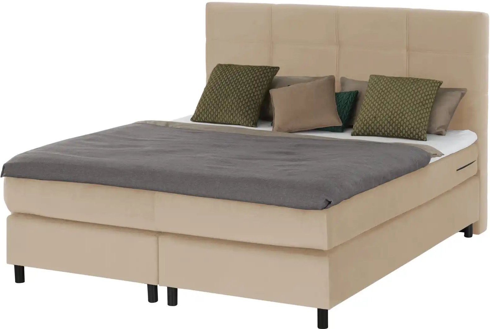 Boxspringbett  Wind ¦ beige ¦ Maße (cm): B: 160 H: 152 Betten > Boxspringbetten - Höffner
