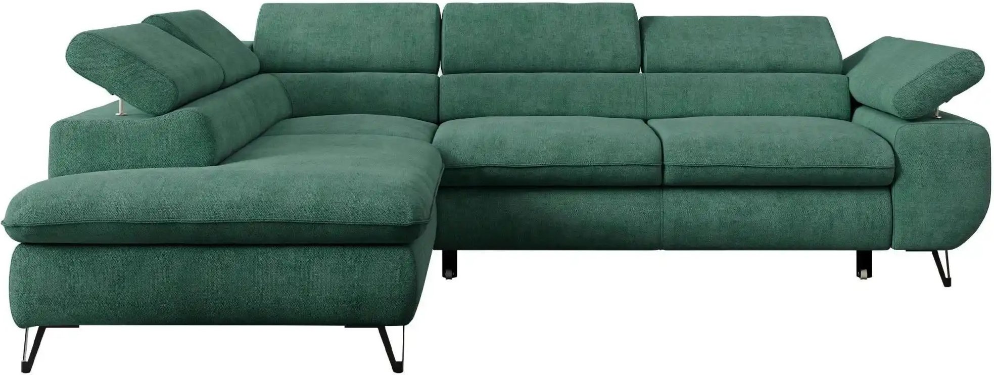 Ecksofa mit Schlaffunktion Peter ¦ grün ¦ Maße (cm): B: 273 H: 76 Polstermöbel > Sofas > Ecksofas - Höffner